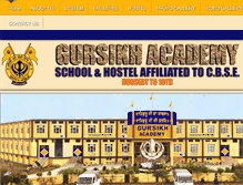 Tablet Screenshot of gursikhacademy.com